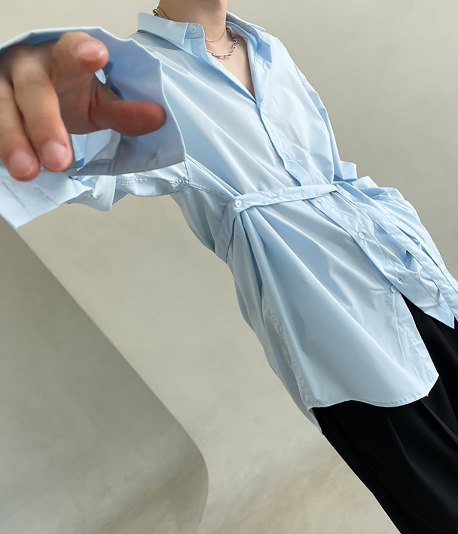 Self-Tie Belt Shirt