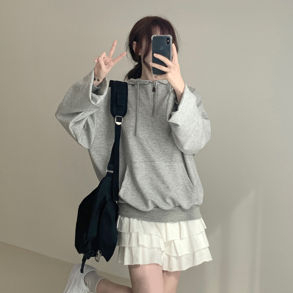 Bonnie Oversized Fit Hoodie Zip Up