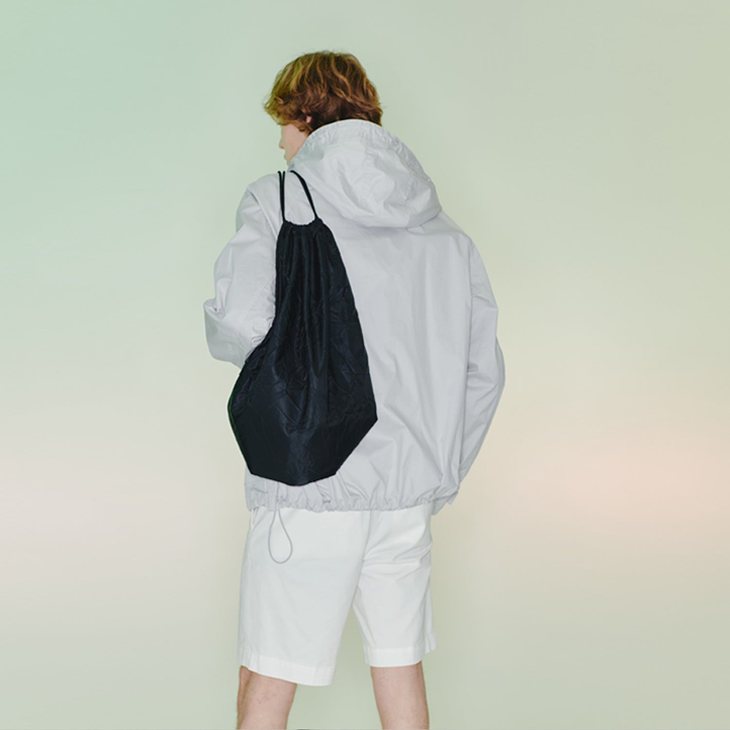 Waterloo Drawstring Bag (Crease Black)