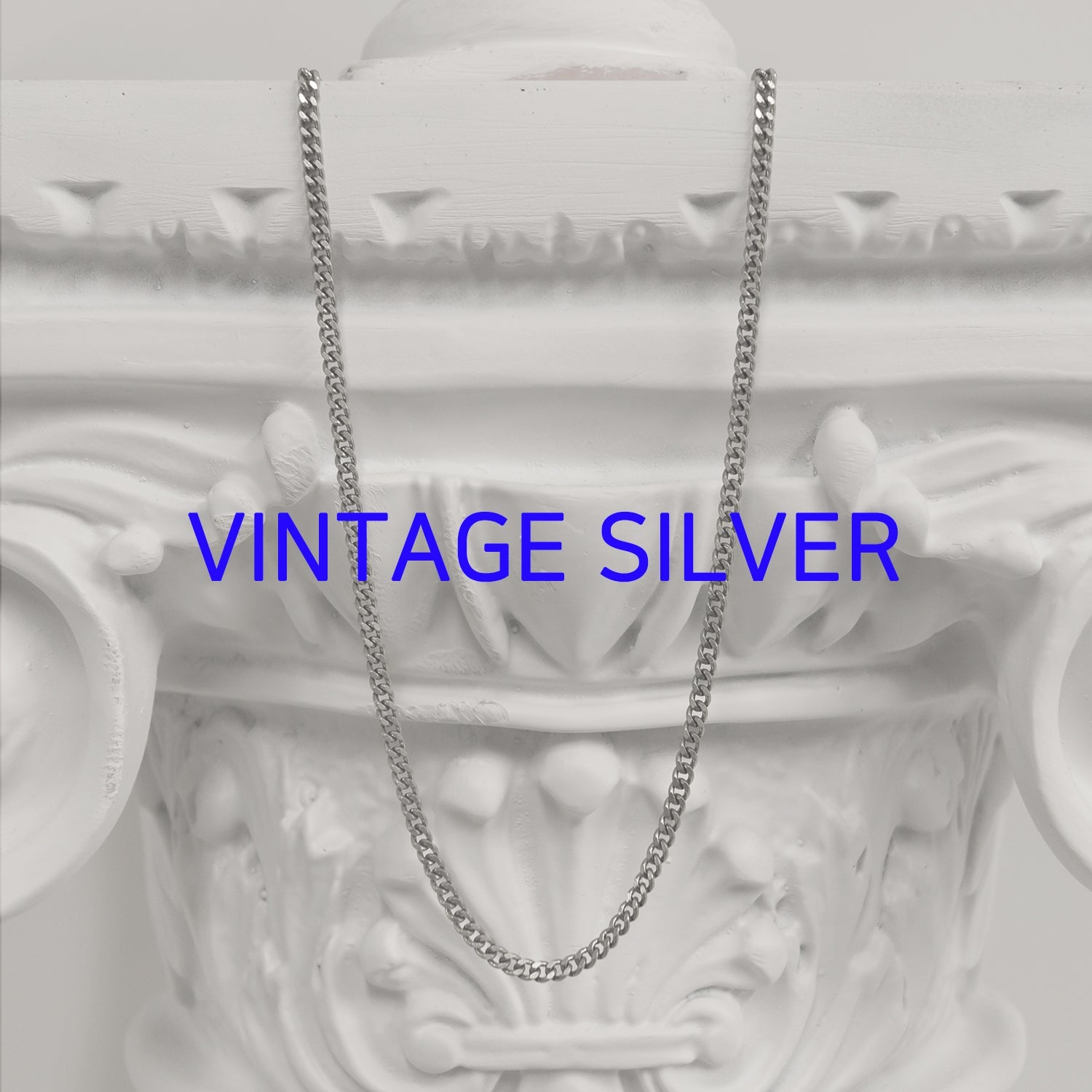 [BLESSEDBULLET]classic chain necklace_silver