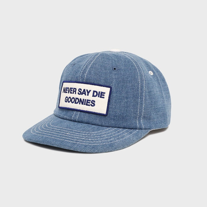 Blue Denim Vintage Slogan Cap