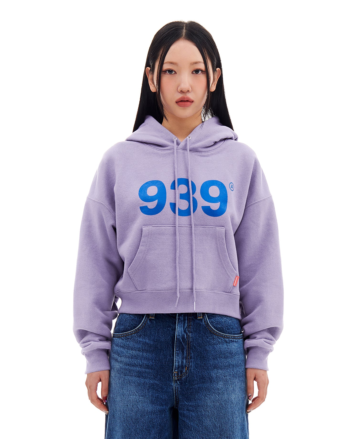 939 LOGO CROP HOOD (LAVENDER)