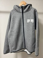 smoke girl knit zip hoodie