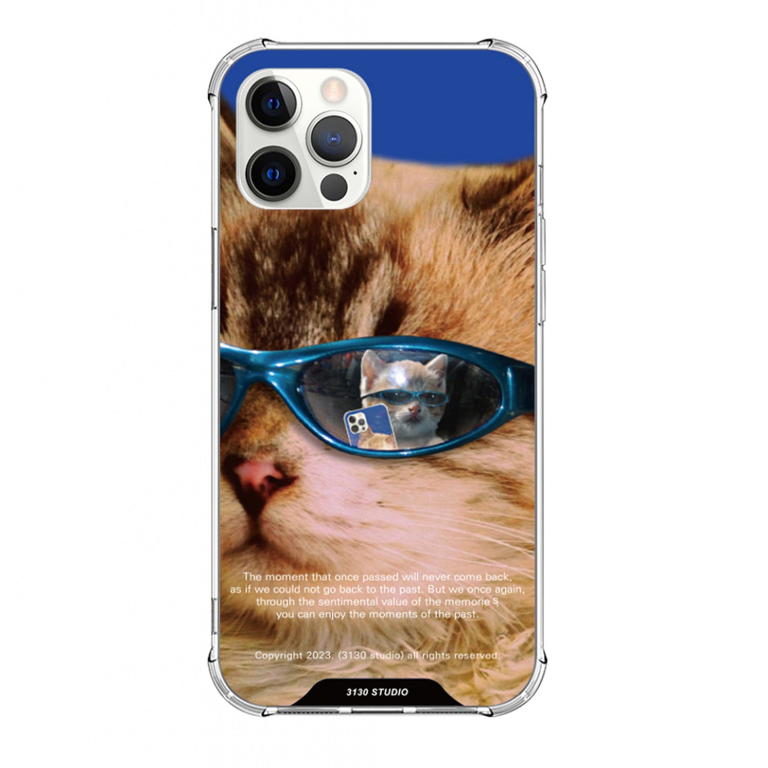 reflect blue cat case