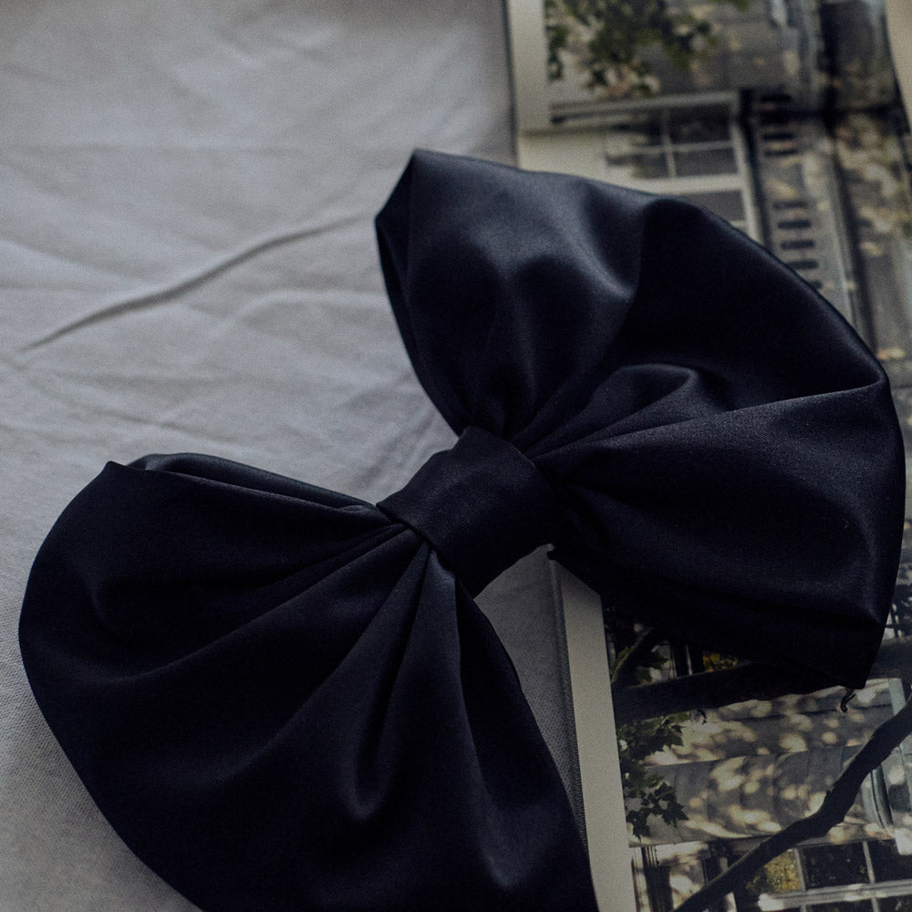 Large Satin Ribbon Hair Pin