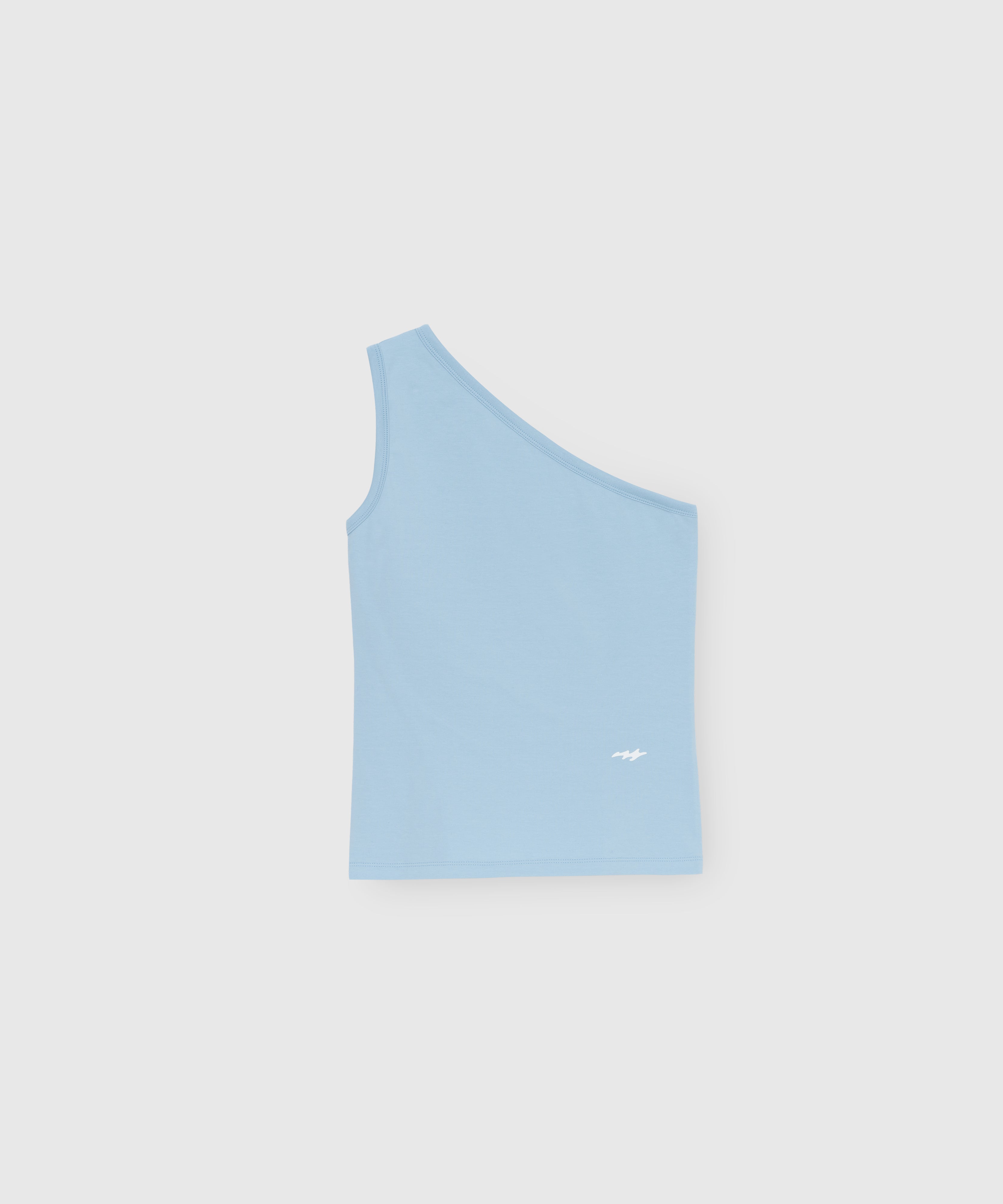 UNBALANCE SLEEVELESS SHIRTS_SKY BLUE