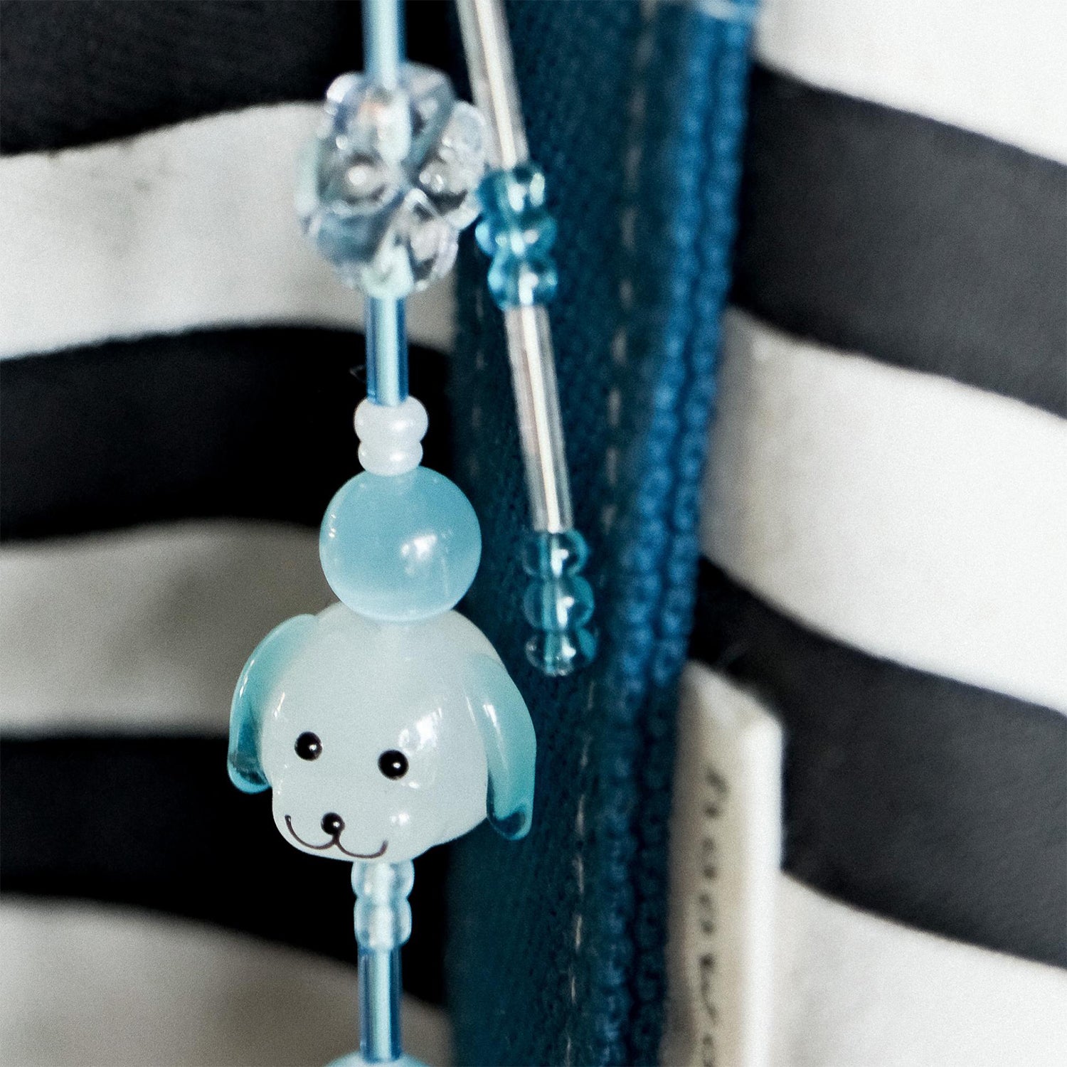 Blue puppy Keyring