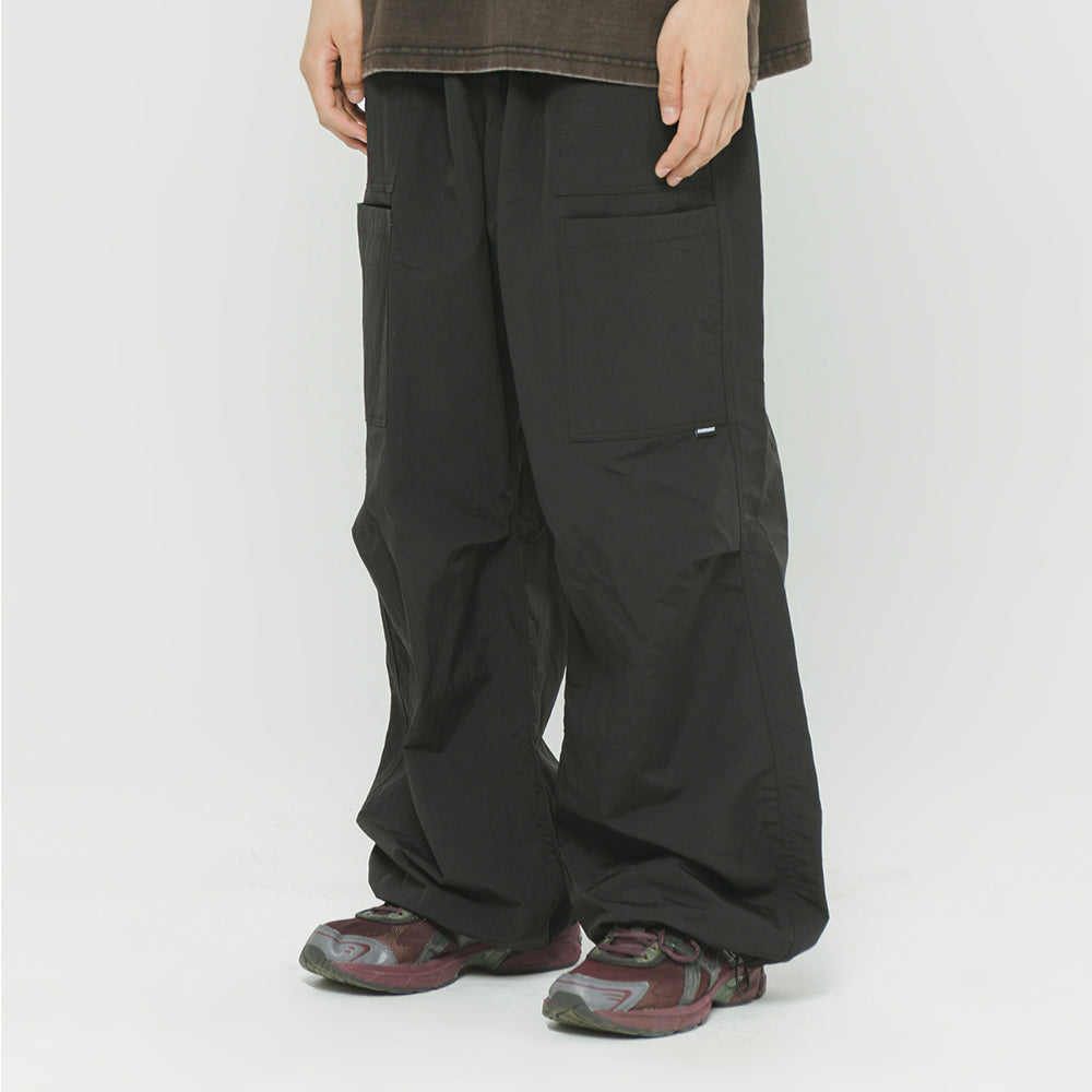 Double Pocket Wide Pants Black