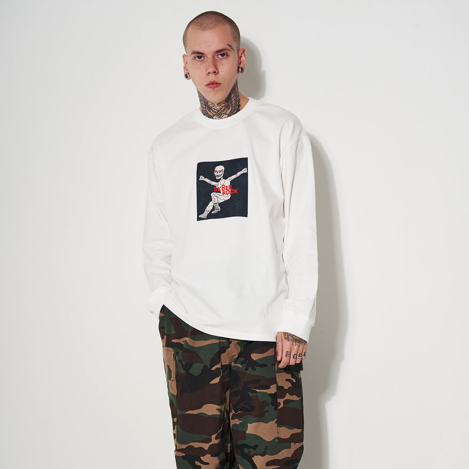 HOORAY LONG SLEEVE T-SHIRT OFF WHITE