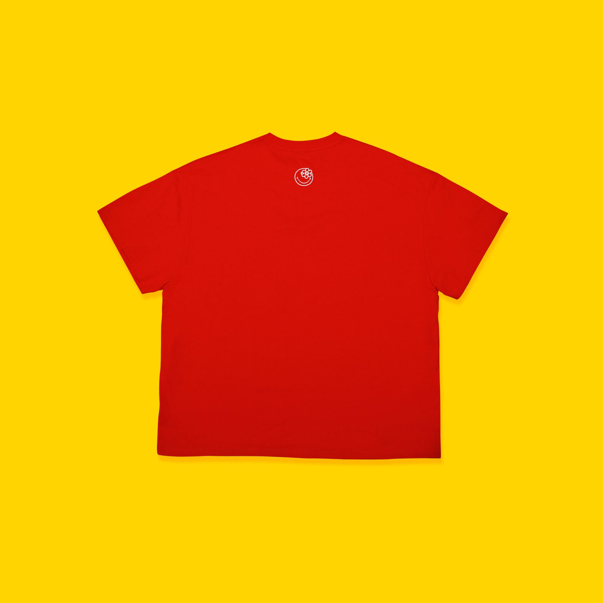 SMILEY CHEERS TEE | RED