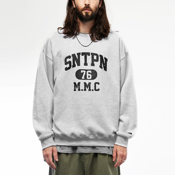 SP SNTPN LOGO CREWNECK-ASH MELANGE