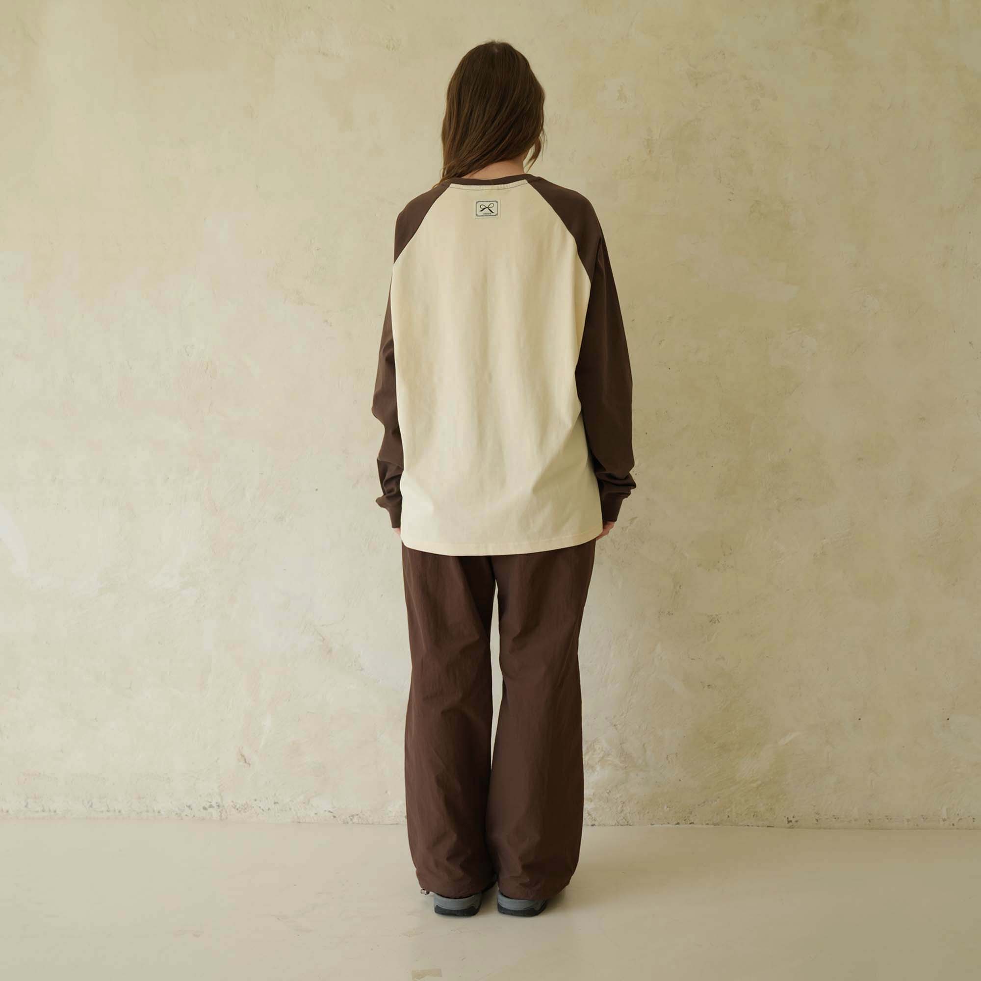 Beige Raglan Long Sleeve