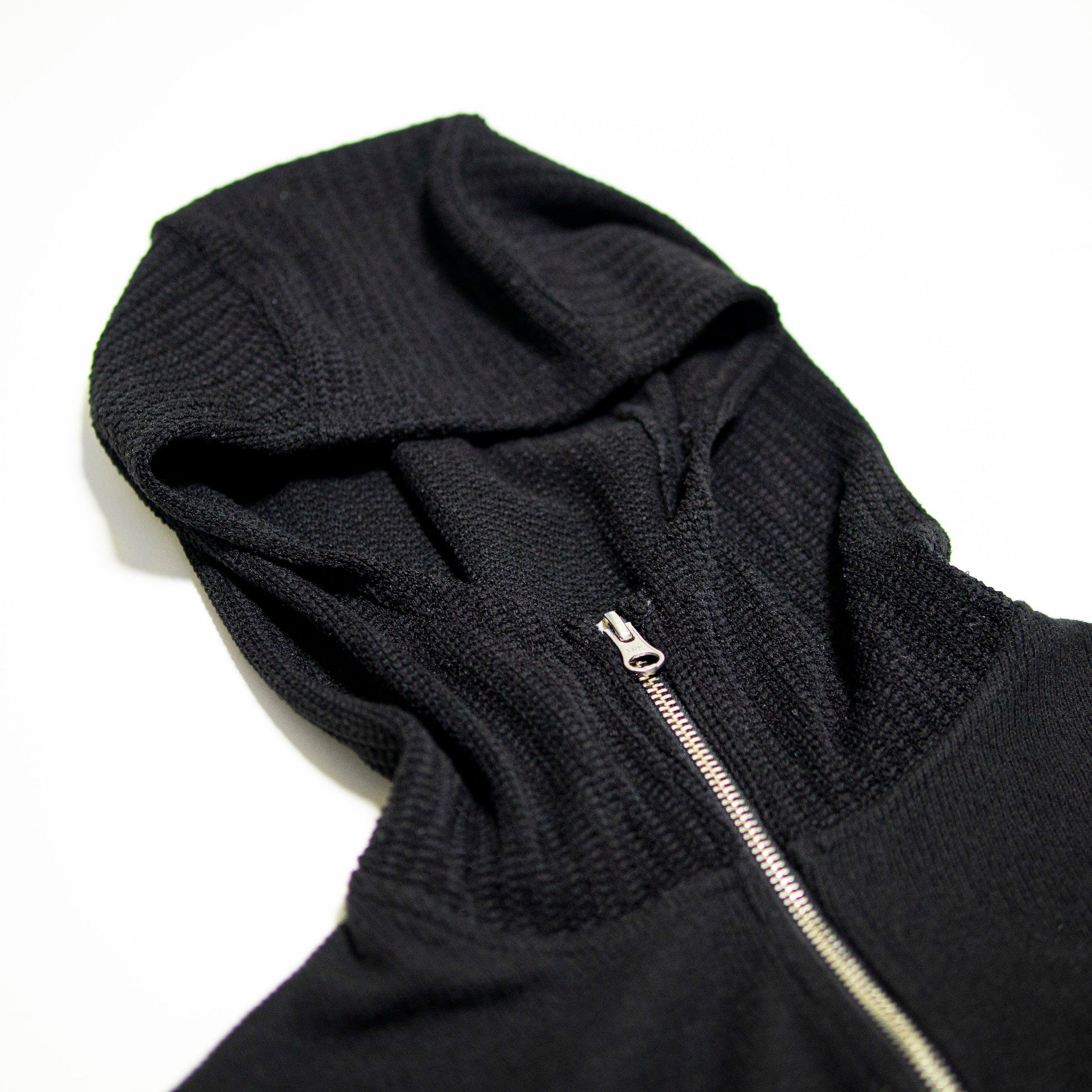 BALACLAVA knit zip up_black