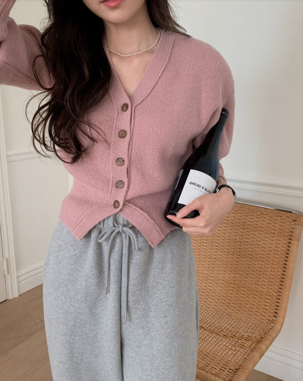 Alpaca Wool Knit Cardigan (4color)