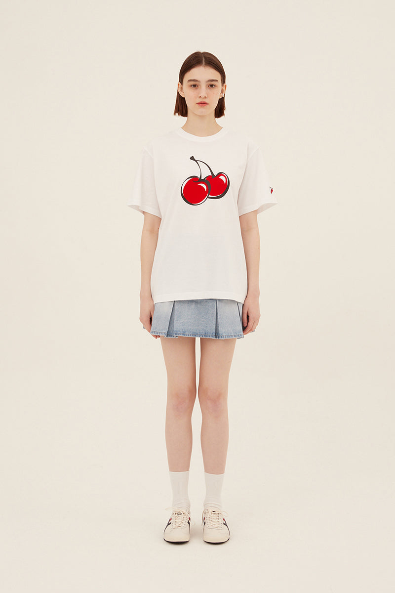 ビッグチェリー半袖Tシャツ／BIG CHERRY T-SHIRT JS