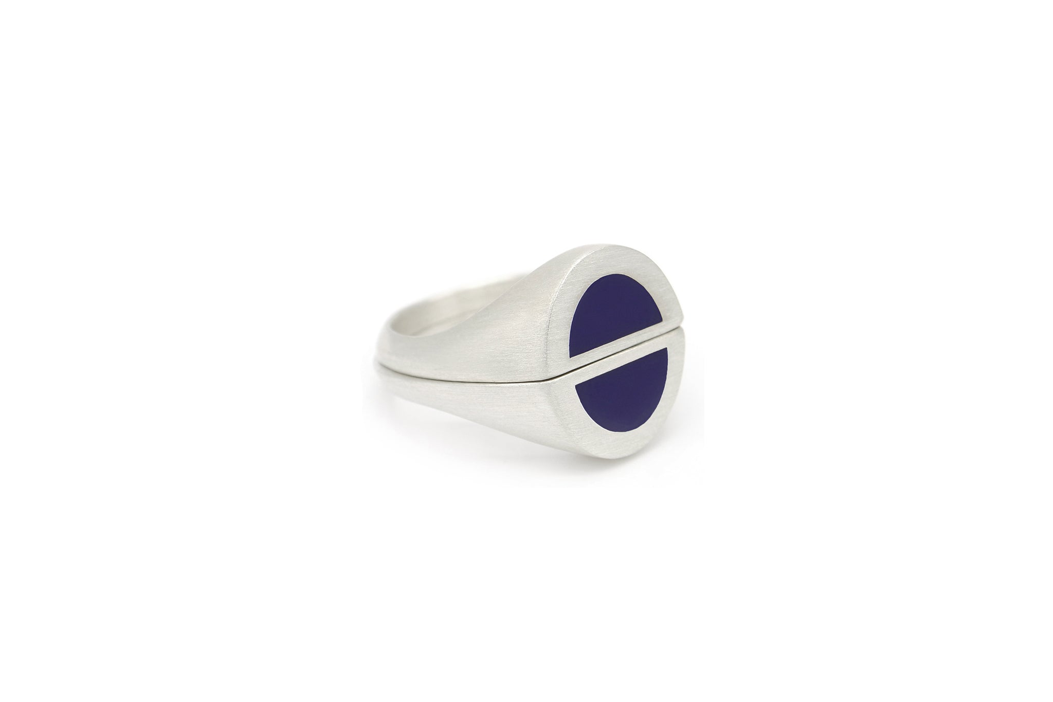 half signet ring 002 (blue)