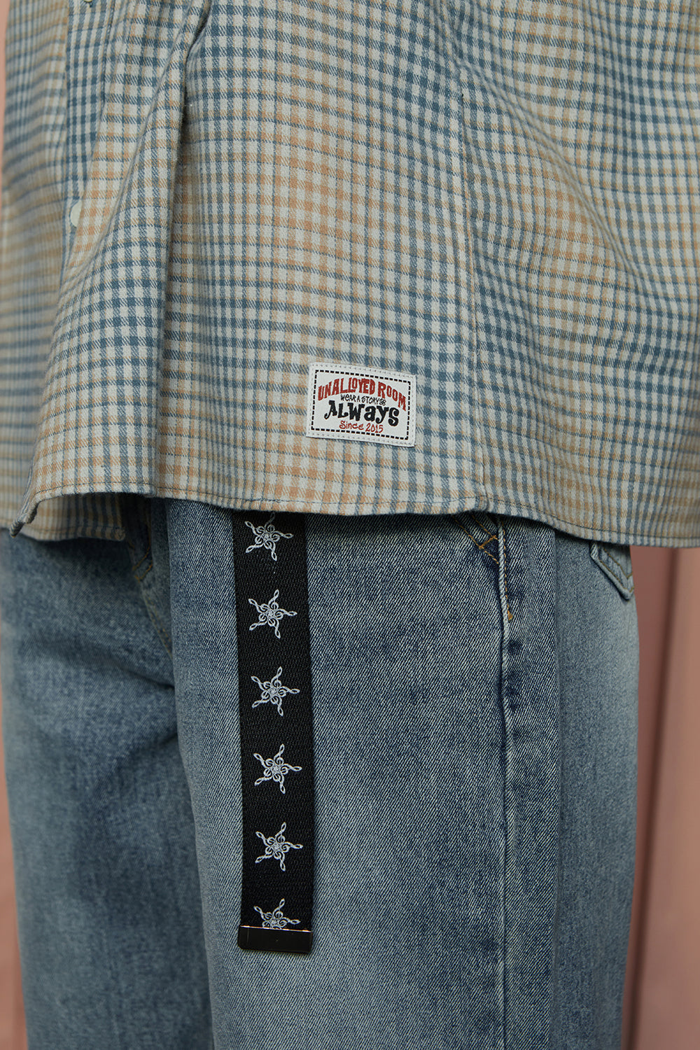 SYMBOL CHECK SHIRT / BLUE&BEIGE