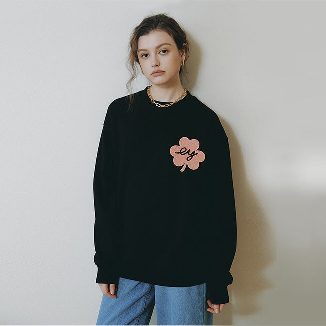 EYEYE CLOVER SWEATSHIRT_BLACK (EEOO3WSR03W)