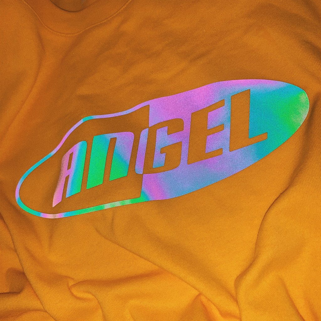 ANGEL REFLECTIVE OVERSIZED TEE YELLOW - MJN