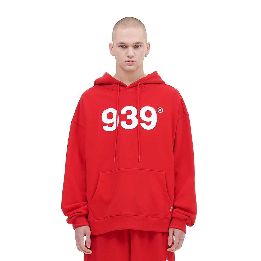 939 LOGO HOOD (DEEP RED)