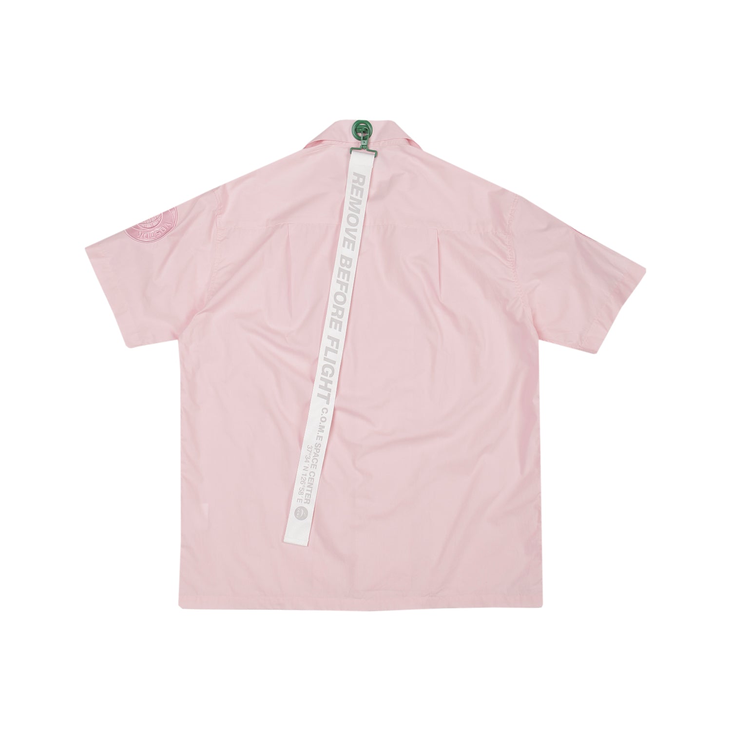 [UNISEX] Mission Patch Bowling Shirt (PINK)