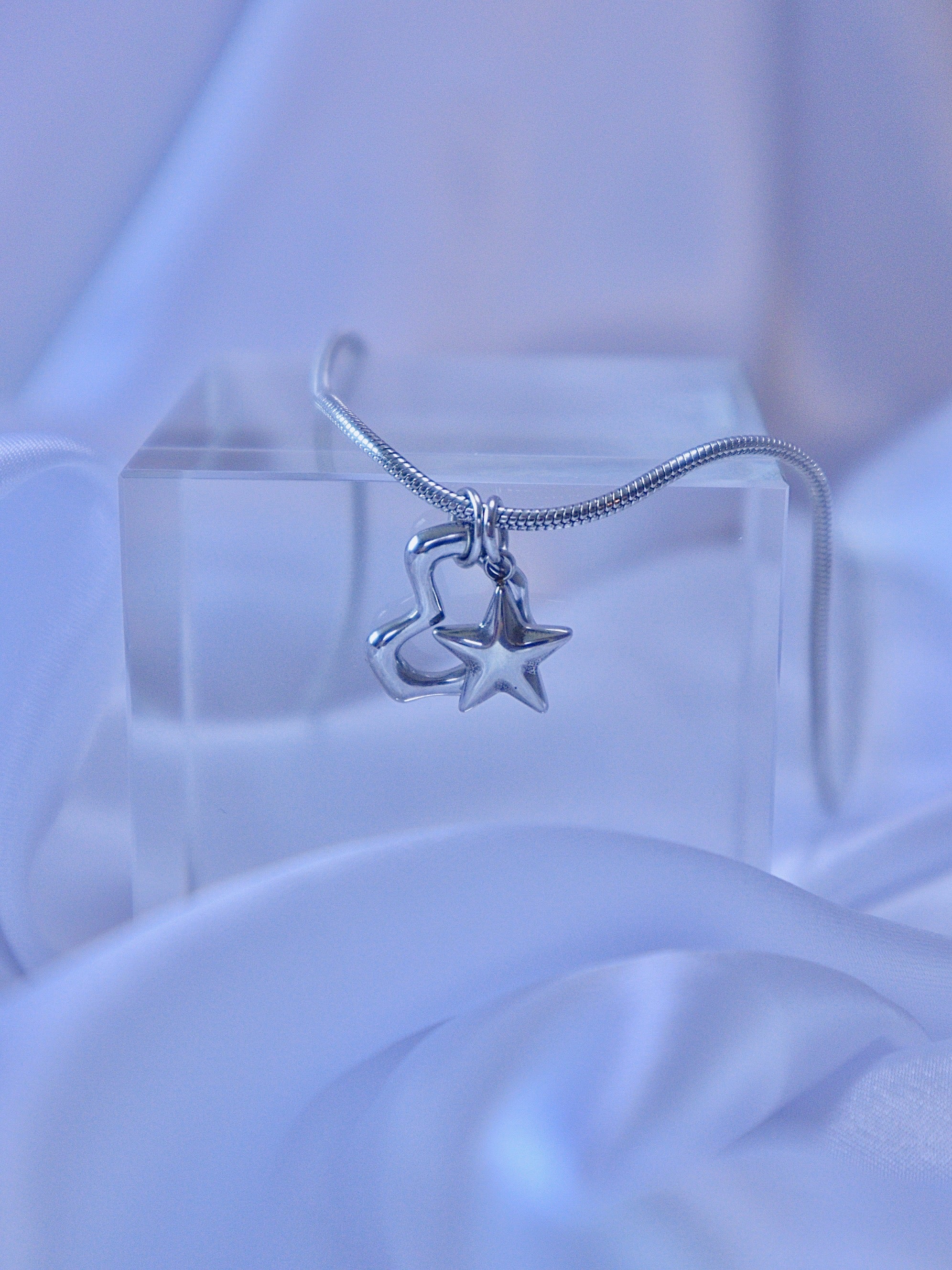 heart star ring necklace