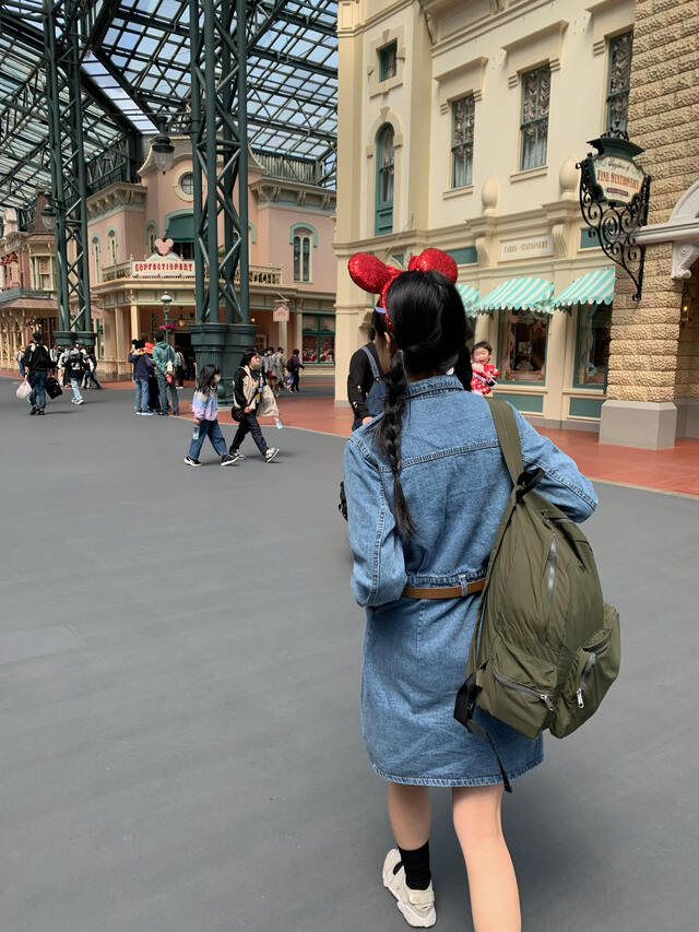 denim collar dress