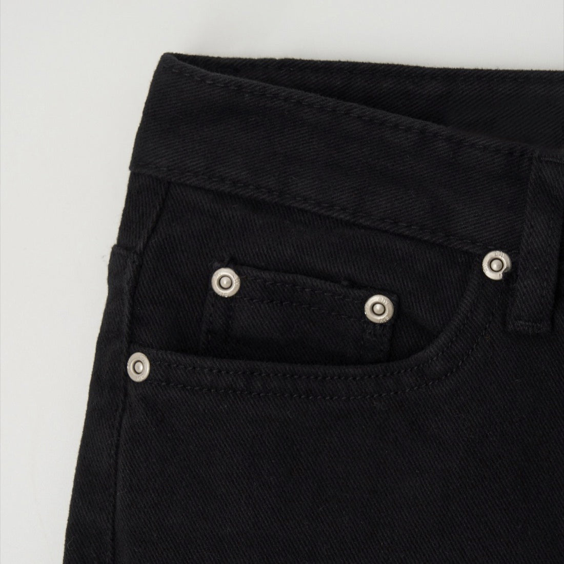 Slow Black Cotton Denim