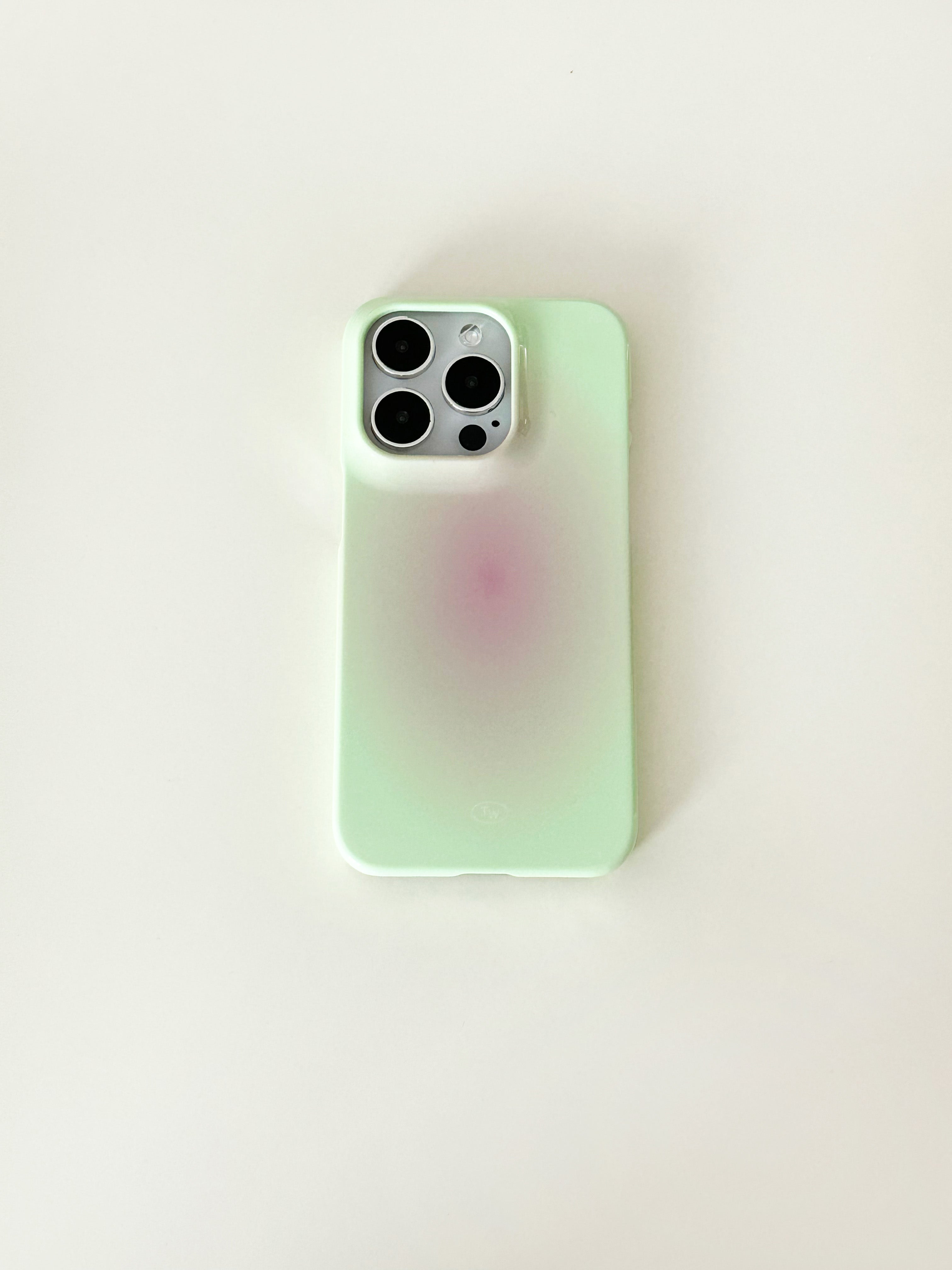 blush hard case-pink(light green)