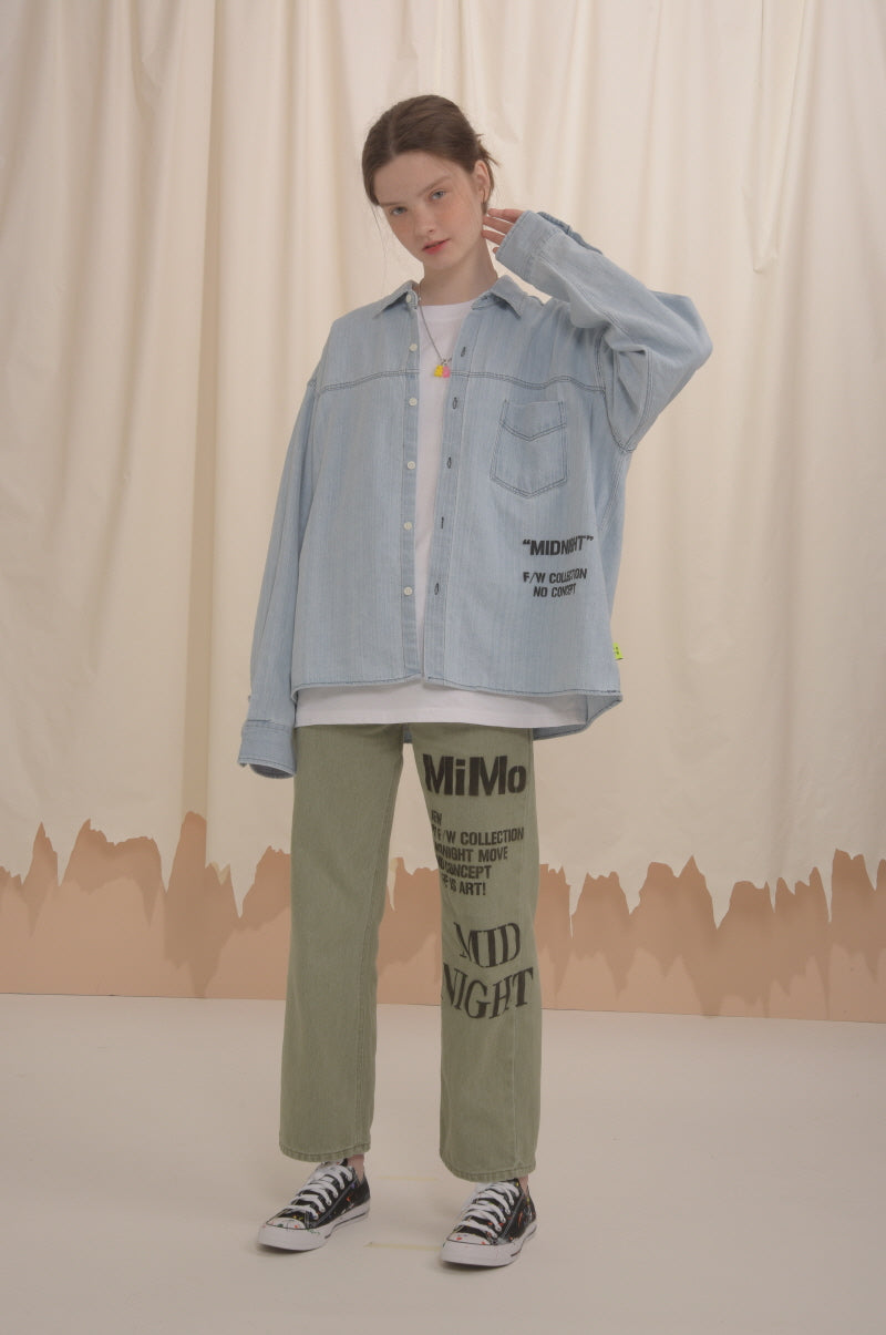 [unisex] C logo pants (khaki)