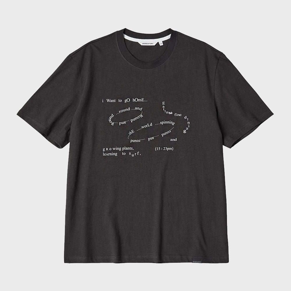 HOPE LETTERING T-SHIRT (CHARCOAL)