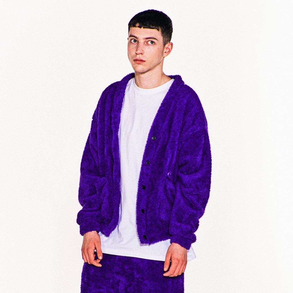 FBWP FLEECE CARDIGAN (VIOLET)