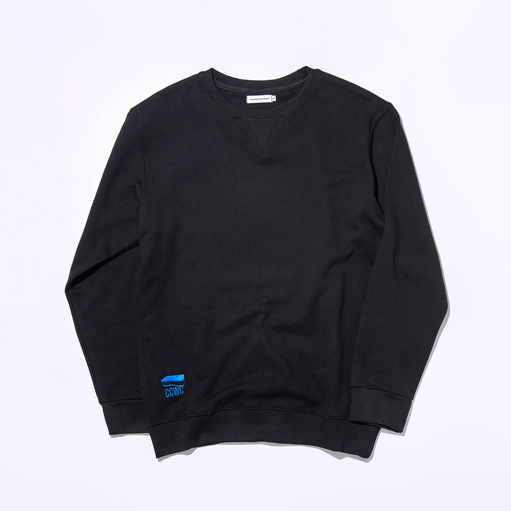 CCWC SPONGE STITCH SWEAT SHIRTS BLACK