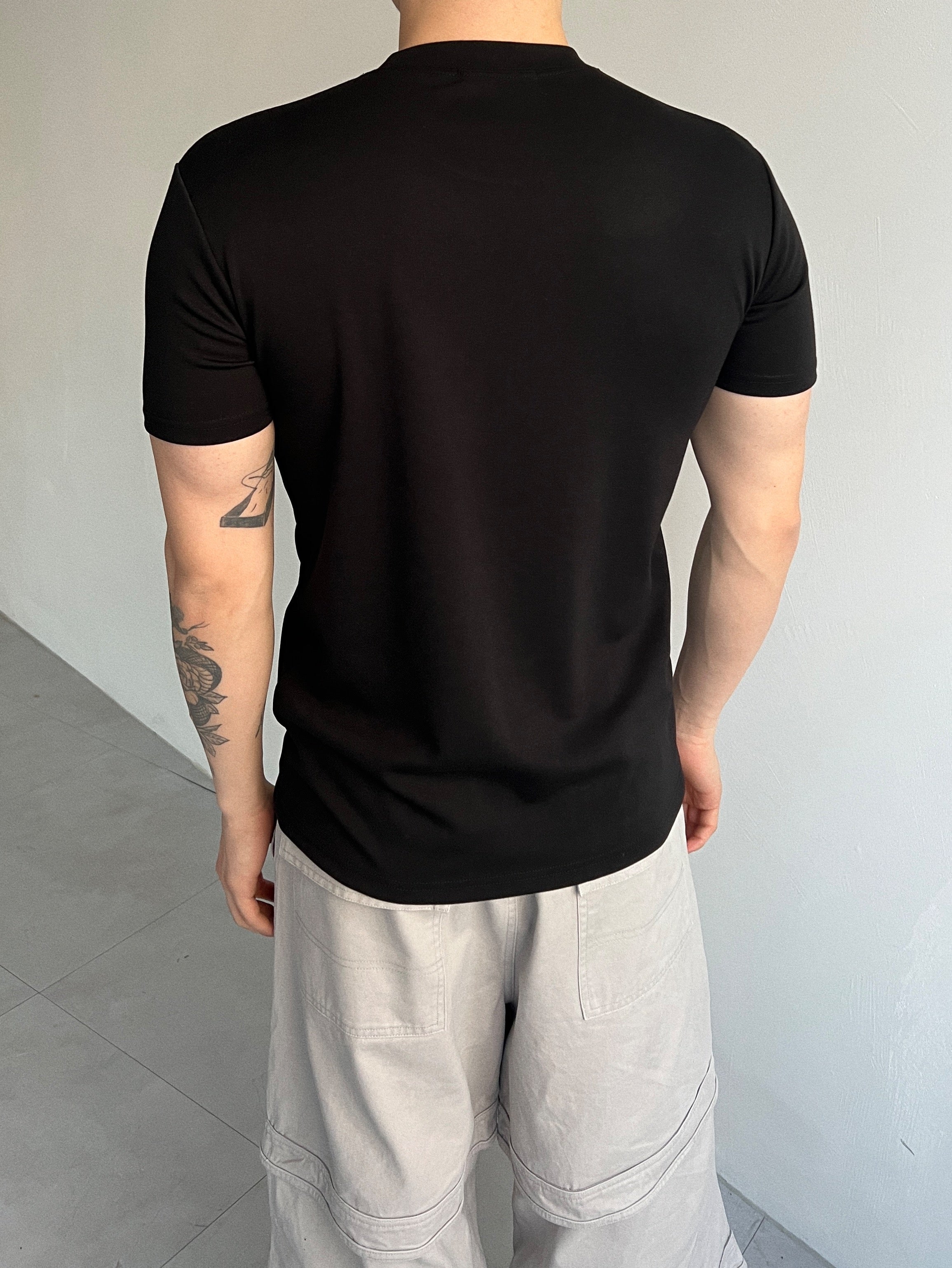 Double cut Muscle Fit Short Sleeve(3colors)