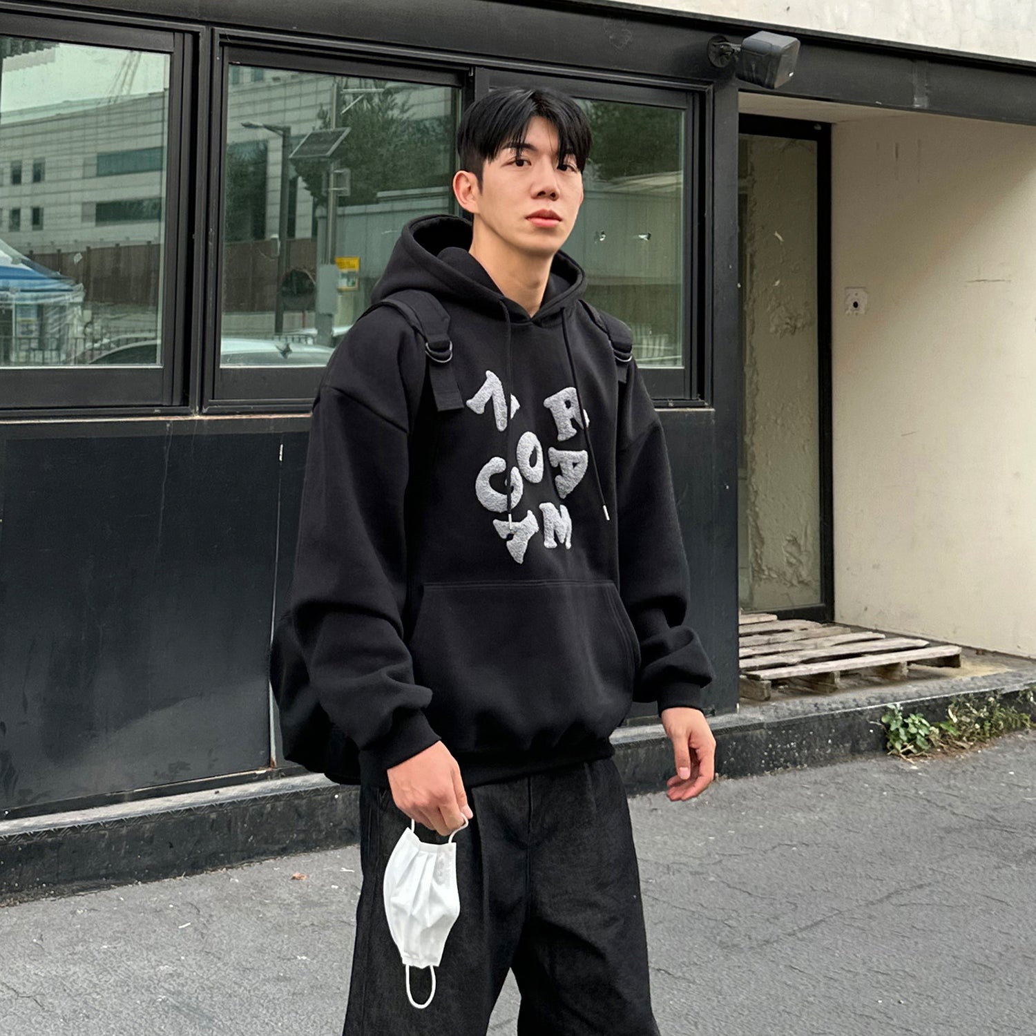 OVERFIT NORE EMBROIDERY HOODIE