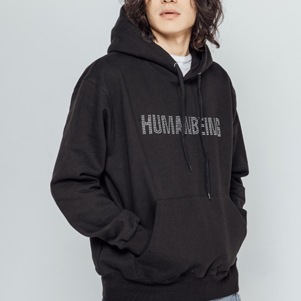 HUMANBEING RHINESTONE HOODIE (3color)