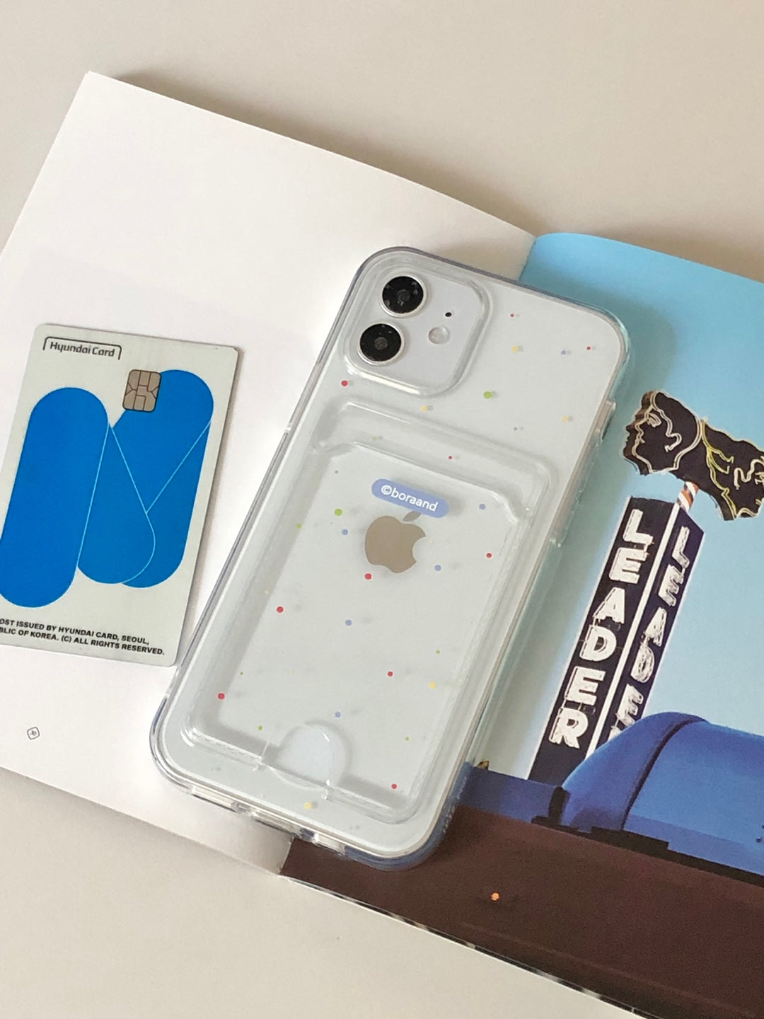 Sparkle card jelly case (iphone case)