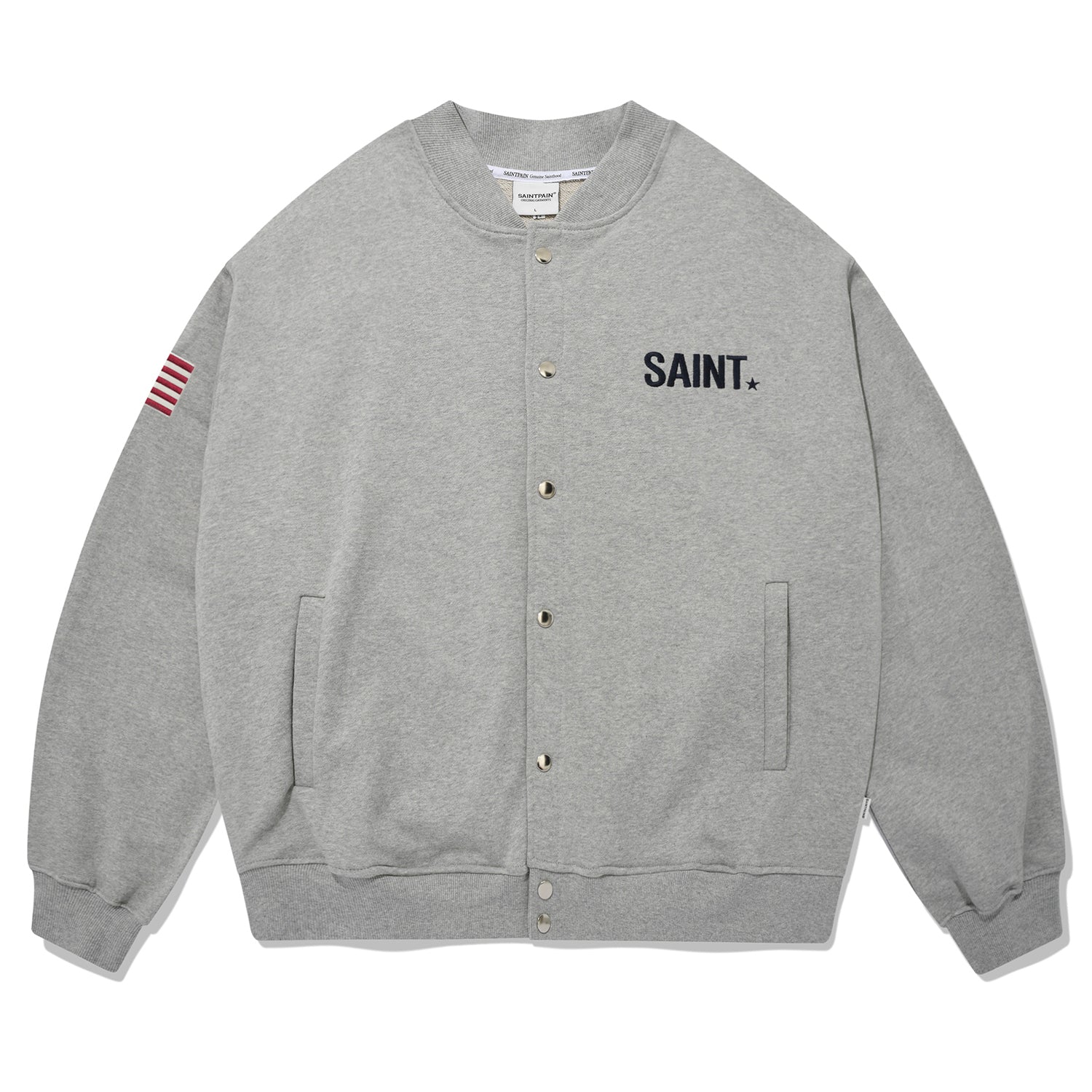 SP COTTON STADIUM JACKET-MELANGE GRAY