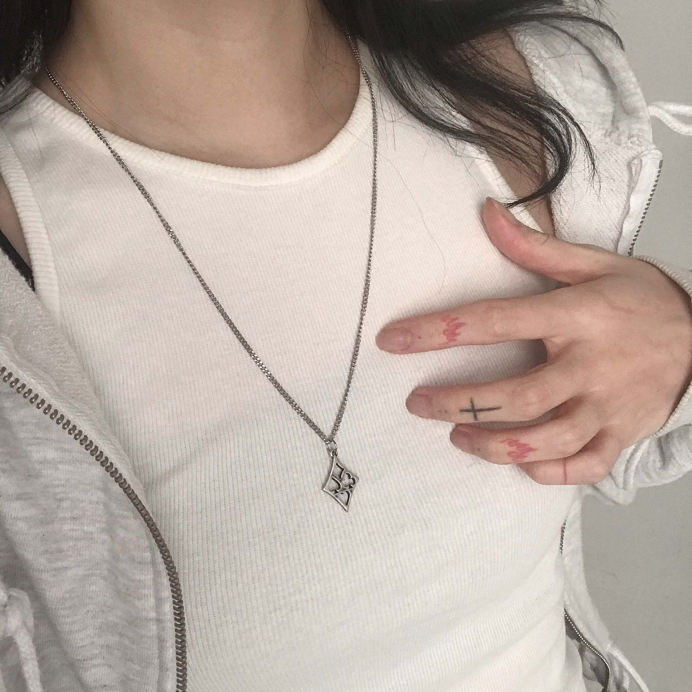 card necklace