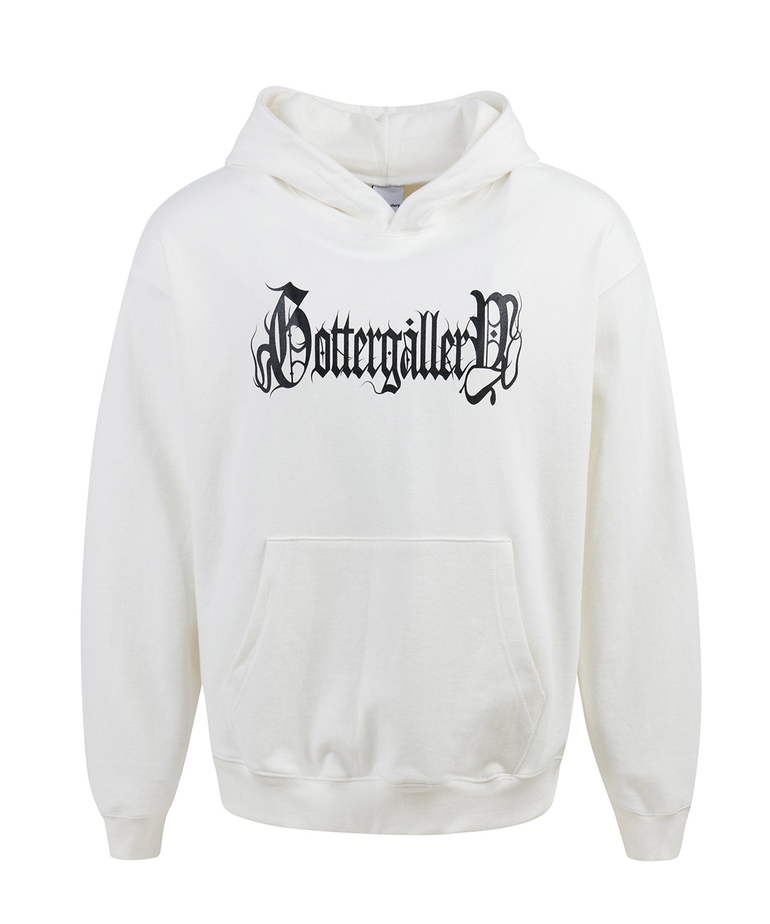 GOTTER GOTHIC LOGO HOODIE_WH