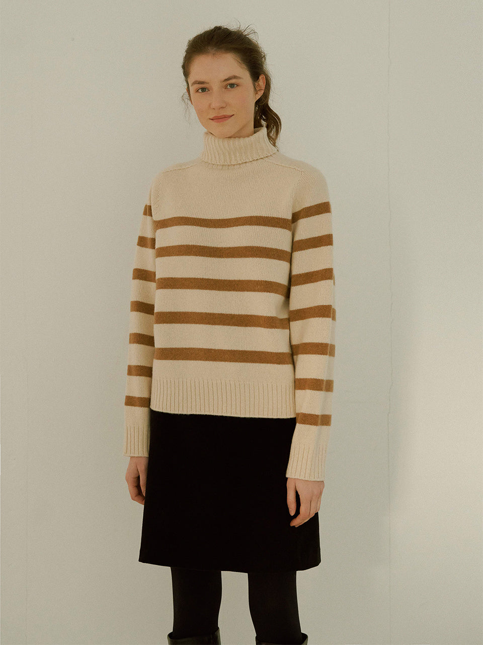 Corduroy half skirt