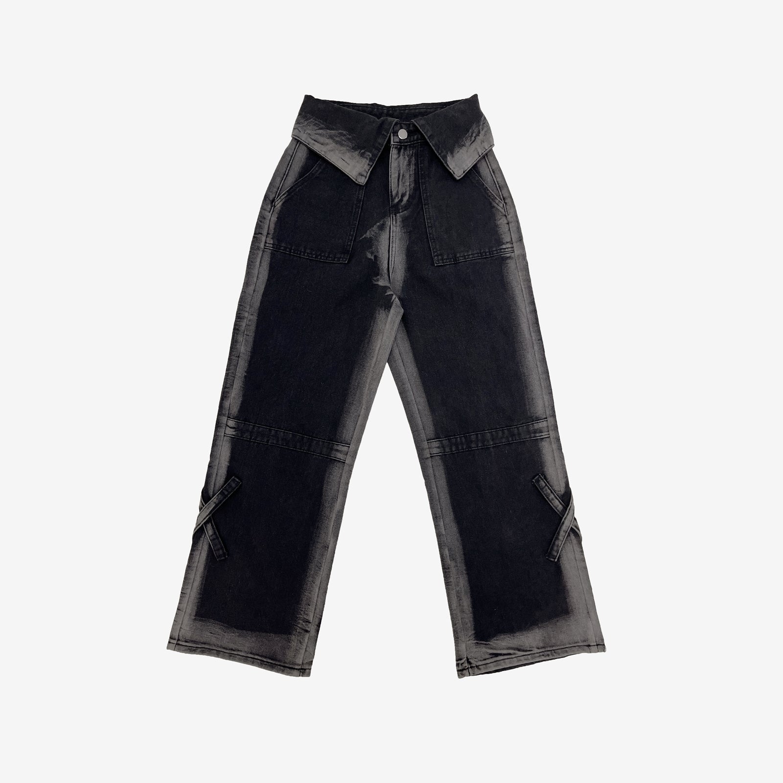 Pauline Two-Tone Denim Pants