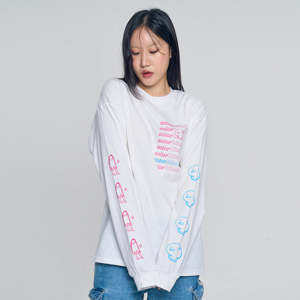 Both Ends' Long Sleeve Shirt White