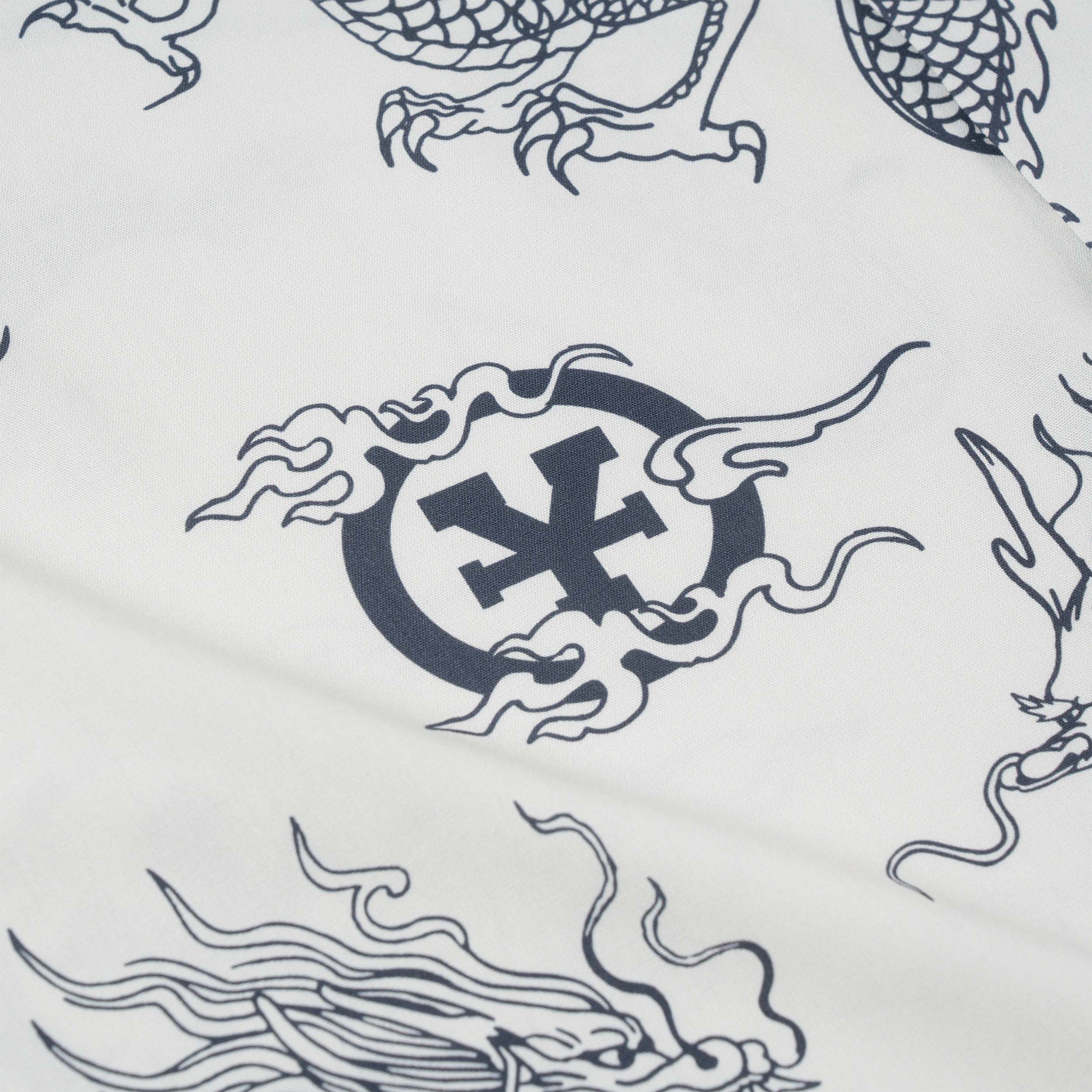 Dragon All Print Shirt - Cream