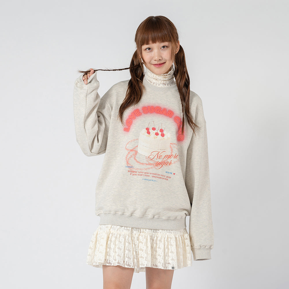 SUGAR CAKE SWEAT SHIRT_OATMEAL