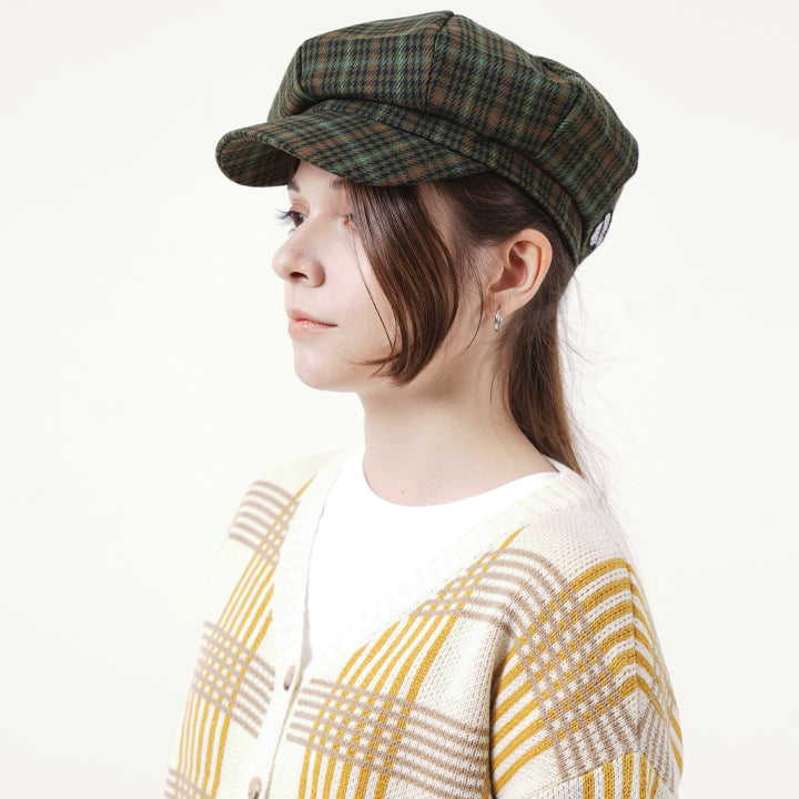 TARTAN PLAID CAP (GREEN)