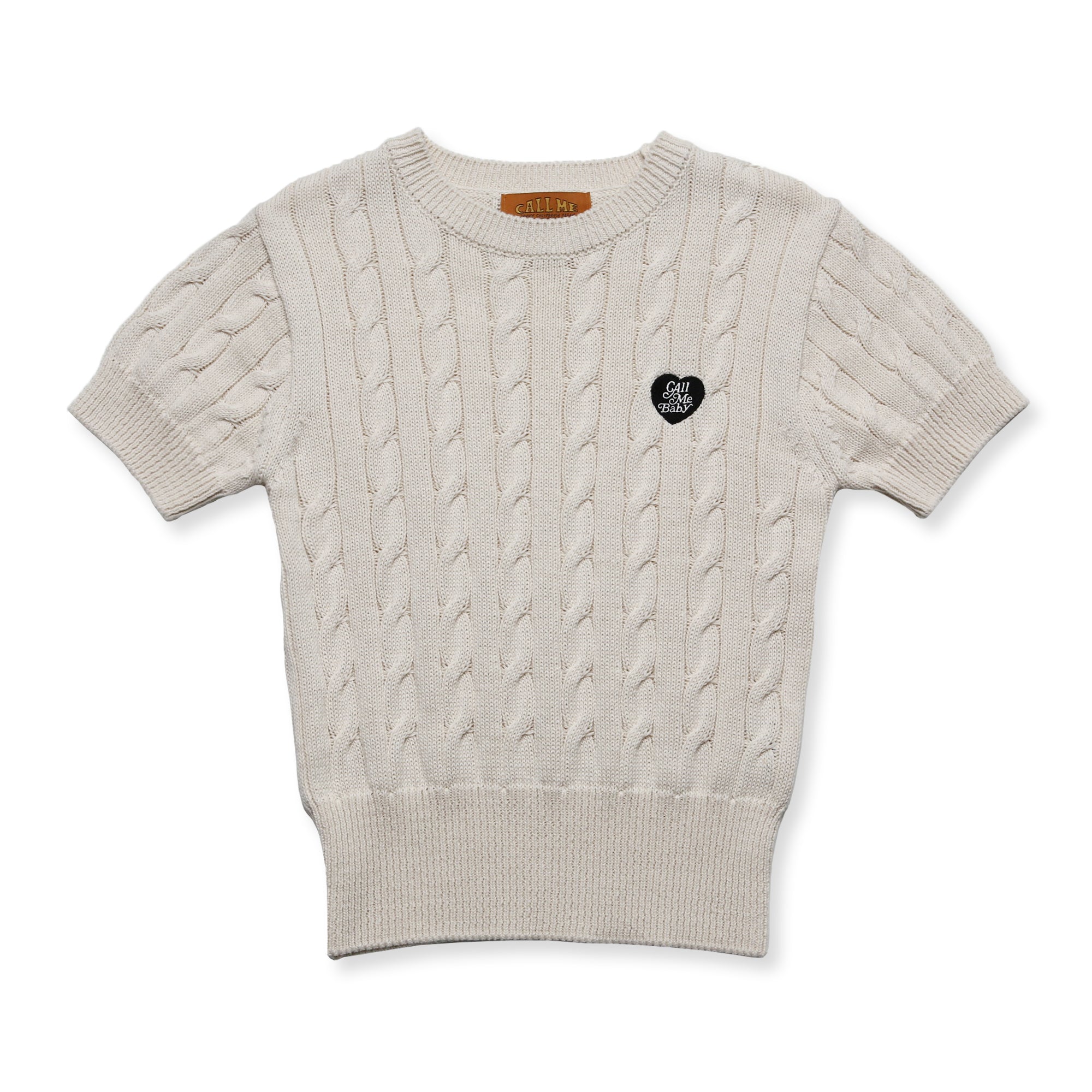 Baby Cable Knit Short Sleeve