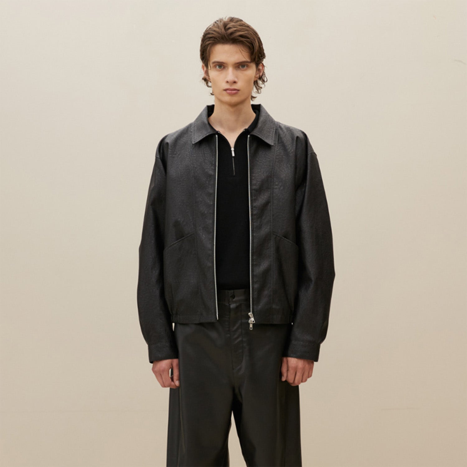 OVERFIT BLOUSON MEN (BLACK)