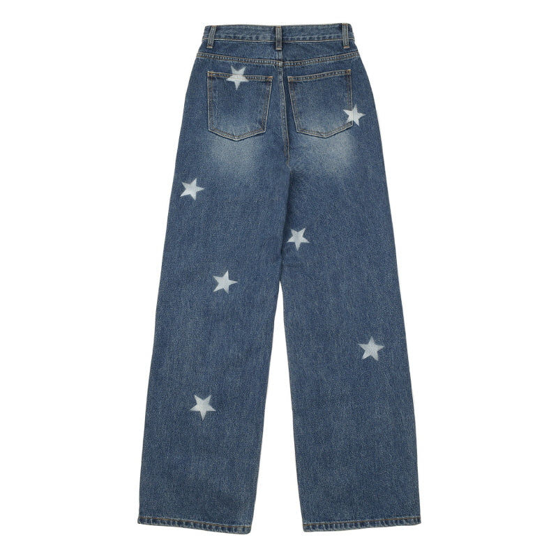 star denim pants (blue)