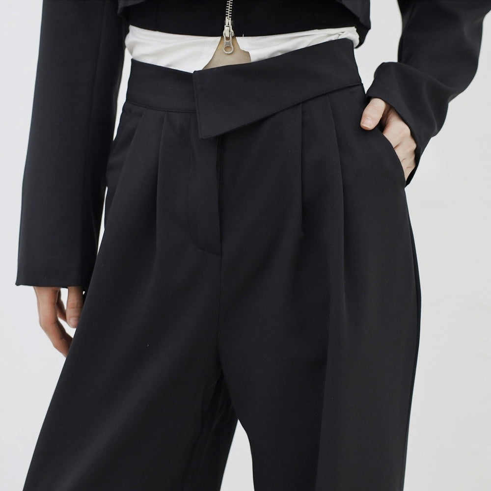 Dane Crop Jacket + Slacks Pants Set